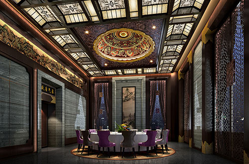 汉寿低调奢华的新中式酒店设计效果图